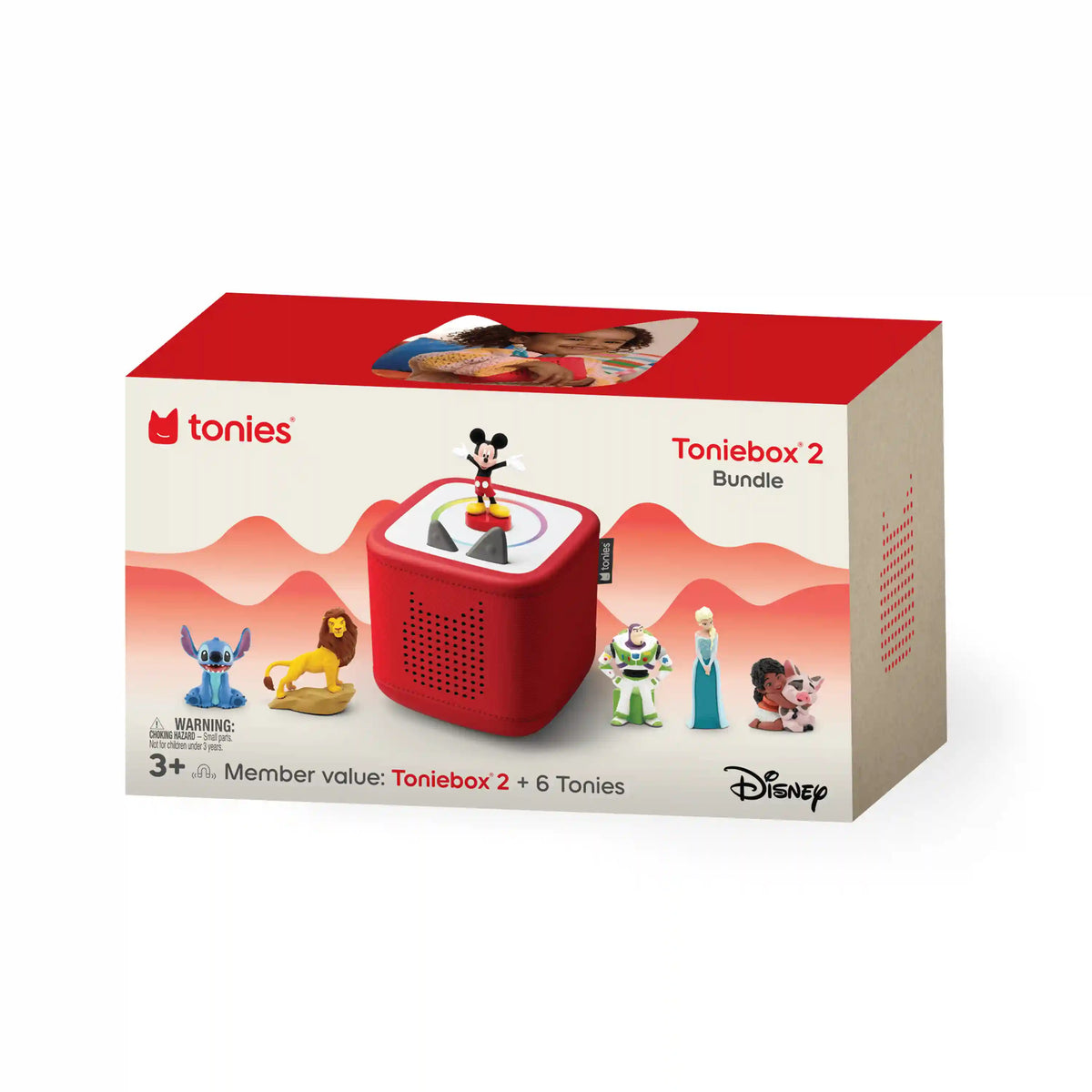 Toniebox 2 Disney Bundle - Sunset Red